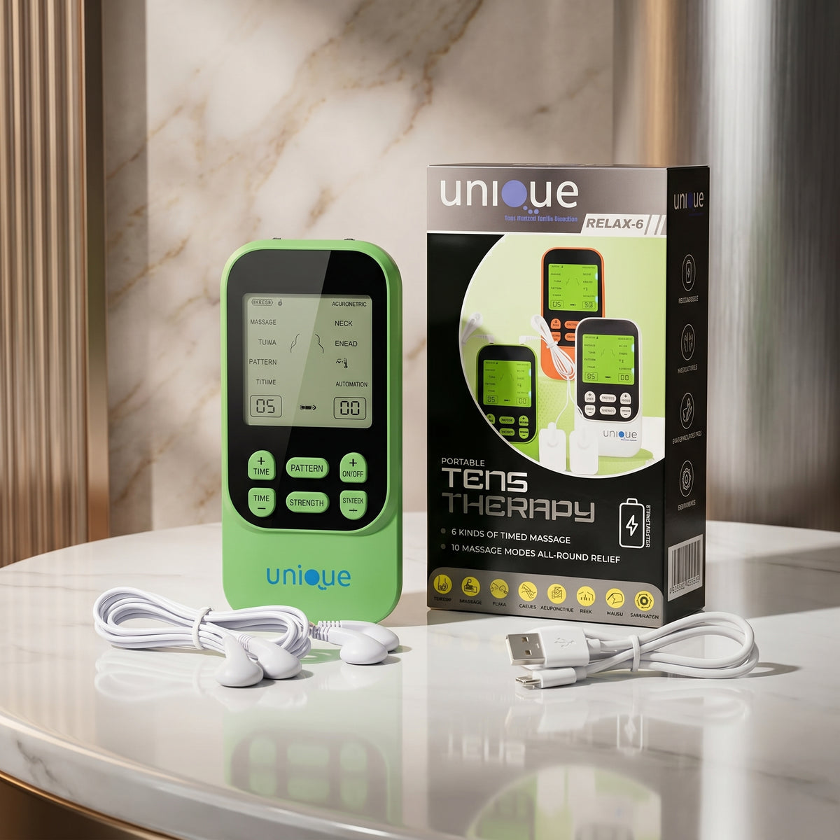 Relax-6 TENS Muscle & Nerve Stimulator Kit