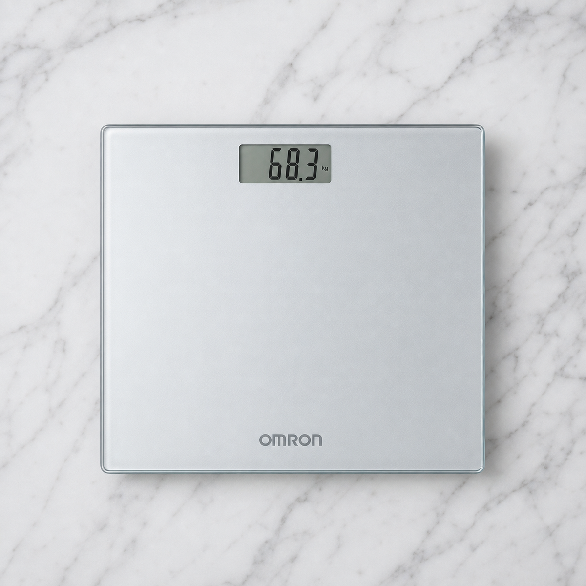 Omron digital weighing scale glass body model HN289