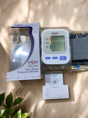 Unique digital blood pressure monitor with cuff and LCD display dual option