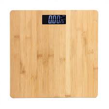 Digital Wooden Bathroom Scale – Smart Weight Machine