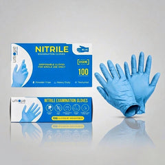 Unique Nitrile Bliue Gloves